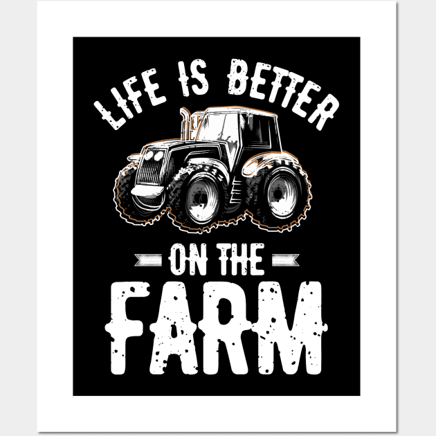 Life Is Better On The Farm Wall Art by jonetressie